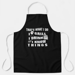 Delantal Personalizado I Grill Chef Funny Apron Personaliza