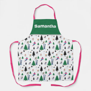 Delantal personalizado inspirado en esquí