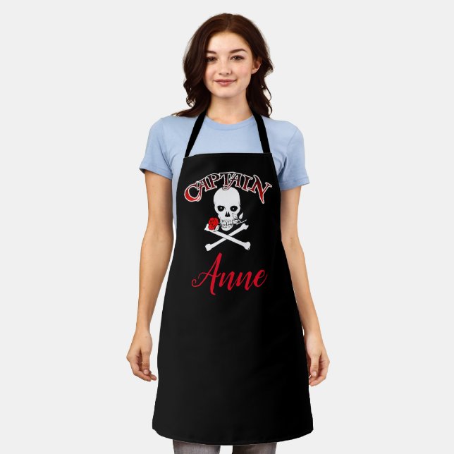 Delantal Personalizado Jolly Roger (Rosa Apron) (Gastado)