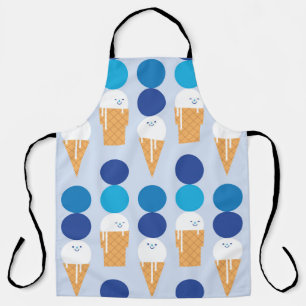 Delantal Personalizado lindo helado diseño de patrones sin