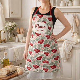 Delantal Personalizado Mama Cherry   Nombre y Est 