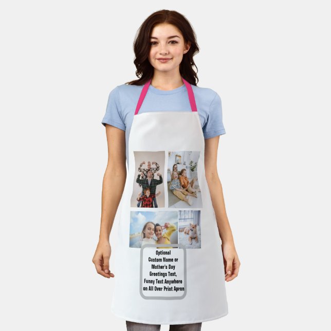 Delantal Personalizado Mamá Foto Apron - Día de la Madre pe (Gastado)
