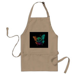 Delantal personalizado-mariposa-con-mariposa-su-cabeza
