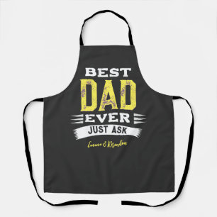 Delantal Personalizado Mejor Papá Papá Papá Papá Padre Nunc