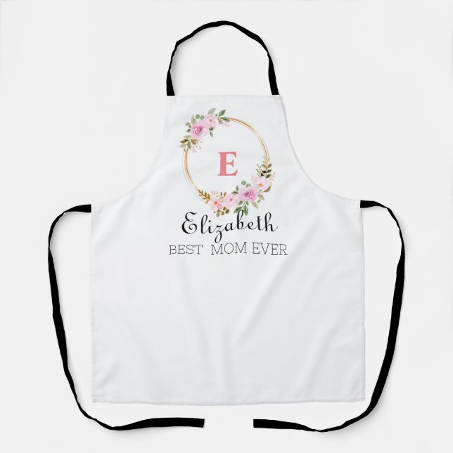 Delantal Personalizado moderna Maestra chef mamá Cocina reg (Anverso)
