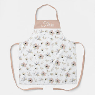 Delantal Personalizado Moderno Boho Floral AOP Apron