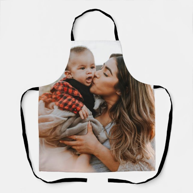 Delantal Personalizado moderno foto simple (Anverso)