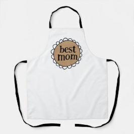 Delantal Personalizado Mom Scalloped Edge