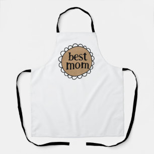 Delantal Personalizado Mom Scalloped Edge