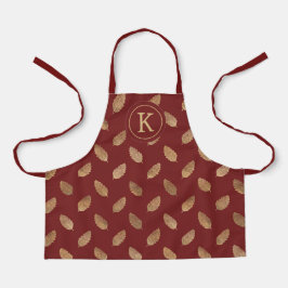Delantal Personalizado Monograma Oro Sale Apron Regalo Para