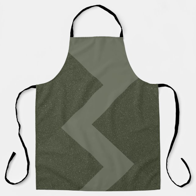 Delantal Personalizado Moss Green Apron Design (Anverso)