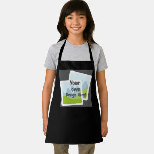 Delantal Personalizado negro Apron - Sube tu propio diseño