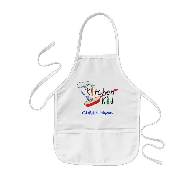 Delantal personalizado niño de la cocina (Frente)