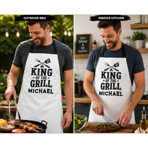 Delantal personalizado para barbacoa 'Rey de la Pa