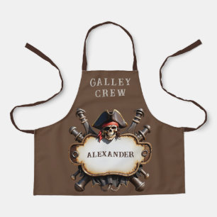 Delantal personalizado para chef pirata