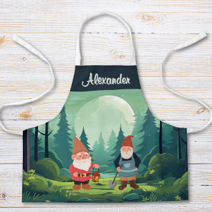 Delantal personalizado para niños con gnomos de ja