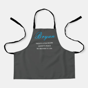 Delantal personalizado para niños - Papá, Mamá, He