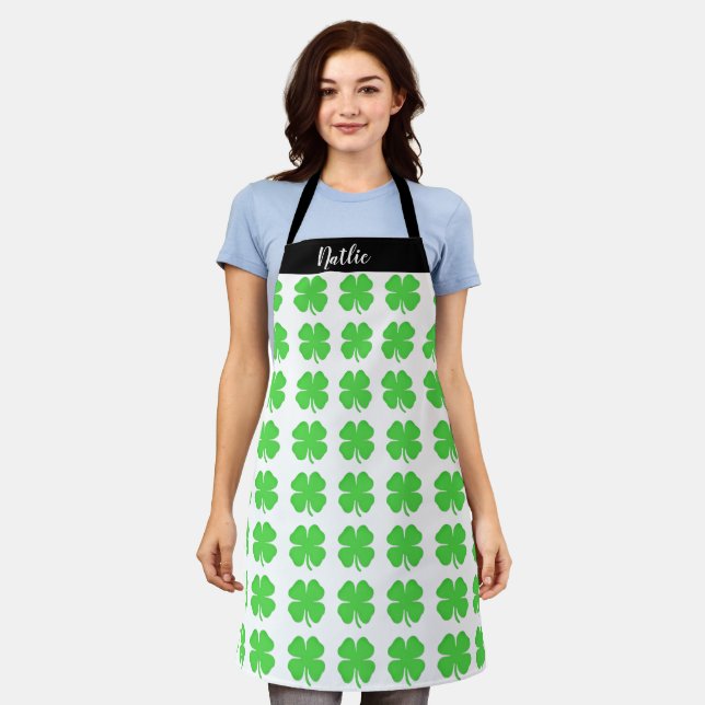 Delantal Personalizado Personalizada Shamrock Aprons #Mothe (Gastado)