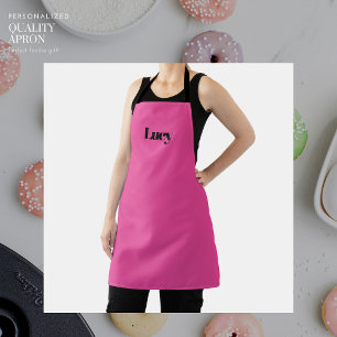Delantal Personalizado personalizado Apron rosa Minimalista