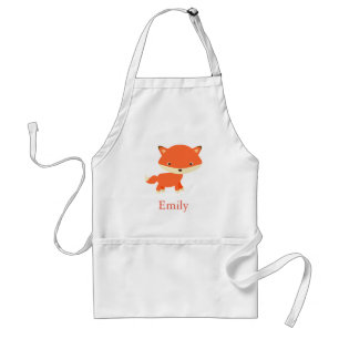 Delantal Personalizado personalizado Cute Animal Fox Kid