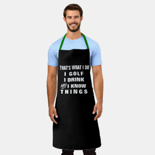 Delantal Personalizado Personalizado Funny Mens Golfer Chef