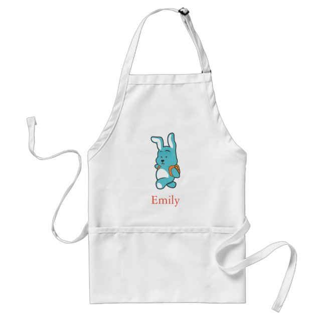 Delantal Personalizado personalizado, lindo oso gracioso co (Frente)