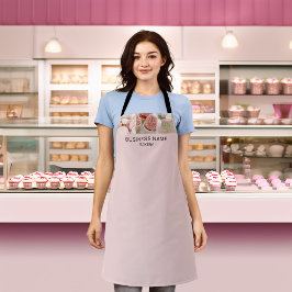Delantal Personalizado Photo Bakery Pink