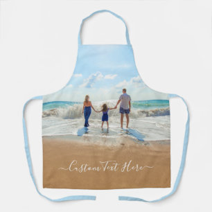 Delantal Personalizado Photo Text Your Design Apron Gift