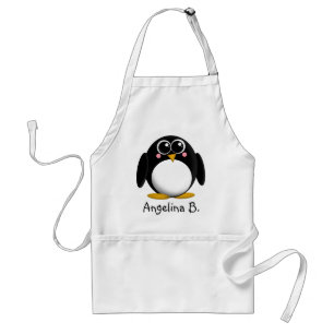 Delantal personalizado pingüino adorable