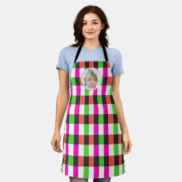 Delantal Personalizado Plaid | Personalizado o Logo | Paste