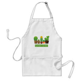 Delantal Personalizado Plantas Suculentas Cactus