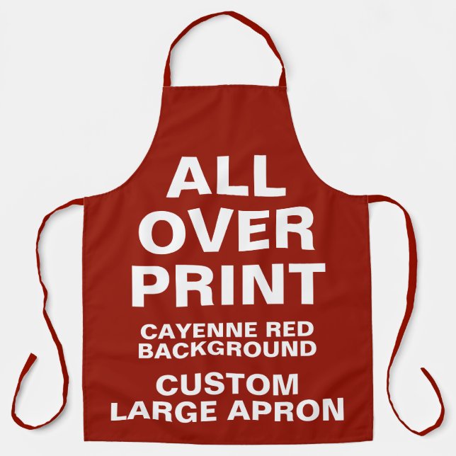 Delantal Personalizado por todas partes Imprimir gran Apron (Anverso)