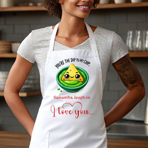 Delantal Personalizado Regalo de San Valentín Humo