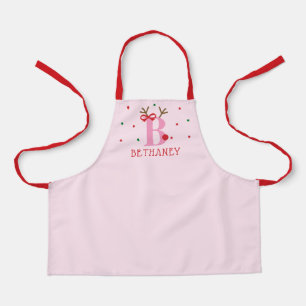 Delantal Personalizado Reno Inicial B para Niñas 