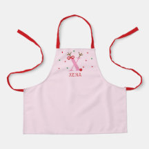 Delantal Personalizado Reno Inicial X Niñas 