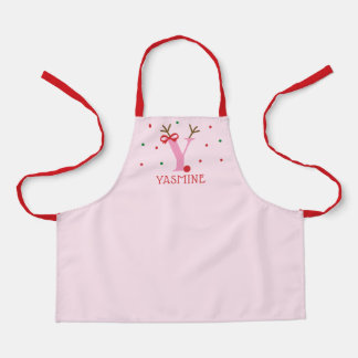 Delantal Personalizado Reno Inicial Y para Niñas 
