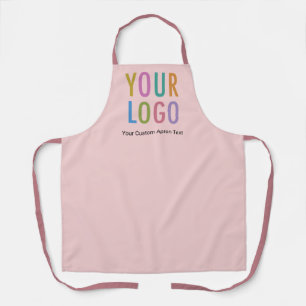 Delantal Personalizado Rosa Taupe con Logotipo Com