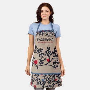 Delantal Personalizado Rosh Hashanah Pomegranate Apron
