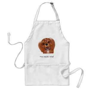 Delantal Personalizado Ruby Cavalier King Charles Spaniel