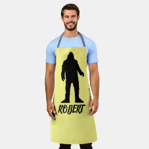 DELANTAL PERSONALIZADO SASQUATCH BIGFOOT DAD KITCHEN APRON