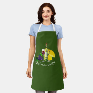 Delantal Personalizado Sassy Sassy Clever Wine Pun "Wine No