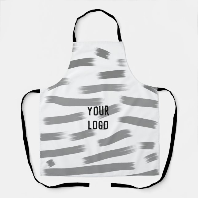 Delantal personalizado simple color de agua azul amarillo a (Anverso)