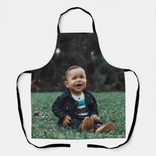 Delantal Personalizado simple de foto corta personalizada