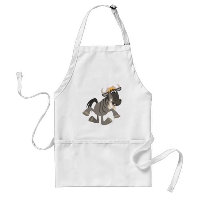 Delantal Personalizado Tap Dancing Wildebeest Apron (Frente)
