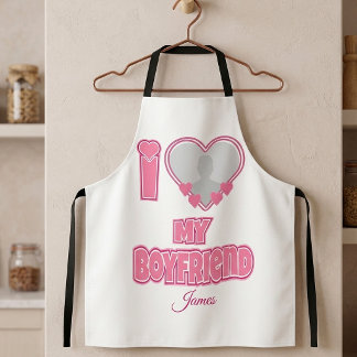 Delantal Personalizado Te Amo Mi Novio – Agregar Foto y Nom