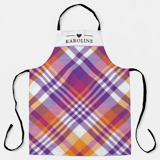 Delantal Personalizado Texto, acuarela Cocina (Anverso)