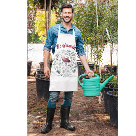 Delantal Personalizado Textos Mushroom Lover Apron