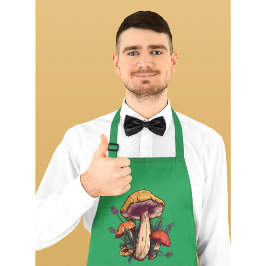 Delantal Personalizado Textos Mushroom Lover Apron