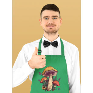 Delantal Personalizado Textos Mushroom Lover Apron