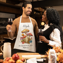 Delantal Personalizado Textos Mushroom Lover Apron